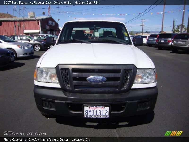 Oxford White / Medium Dark Flint 2007 Ford Ranger XL Regular Cab