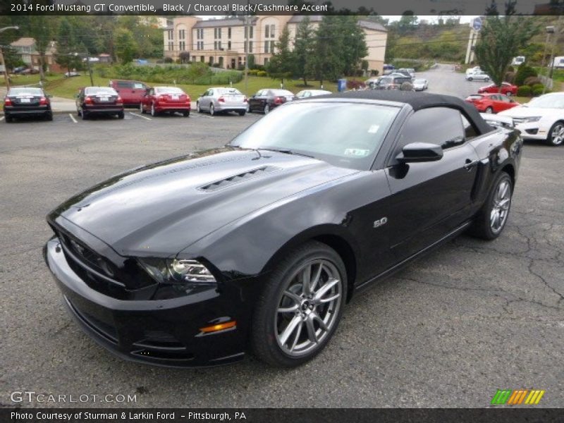 Black / Charcoal Black/Cashmere Accent 2014 Ford Mustang GT Convertible