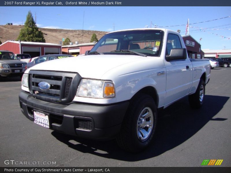 Oxford White / Medium Dark Flint 2007 Ford Ranger XL Regular Cab