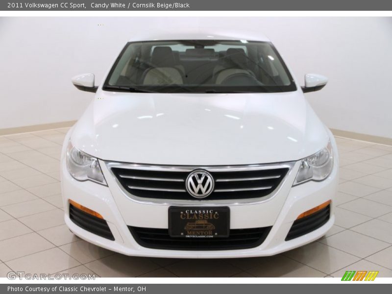 Candy White / Cornsilk Beige/Black 2011 Volkswagen CC Sport
