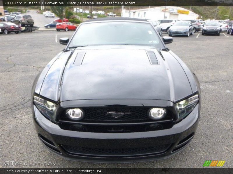 Black / Charcoal Black/Cashmere Accent 2014 Ford Mustang GT Convertible