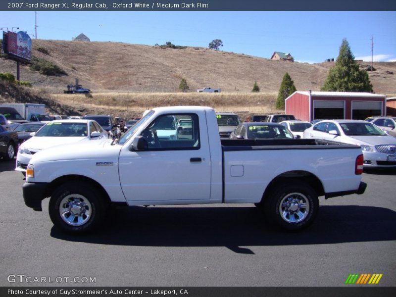 Oxford White / Medium Dark Flint 2007 Ford Ranger XL Regular Cab
