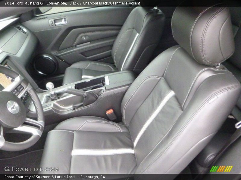 Black / Charcoal Black/Cashmere Accent 2014 Ford Mustang GT Convertible