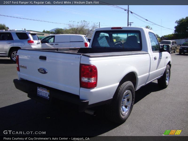 Oxford White / Medium Dark Flint 2007 Ford Ranger XL Regular Cab