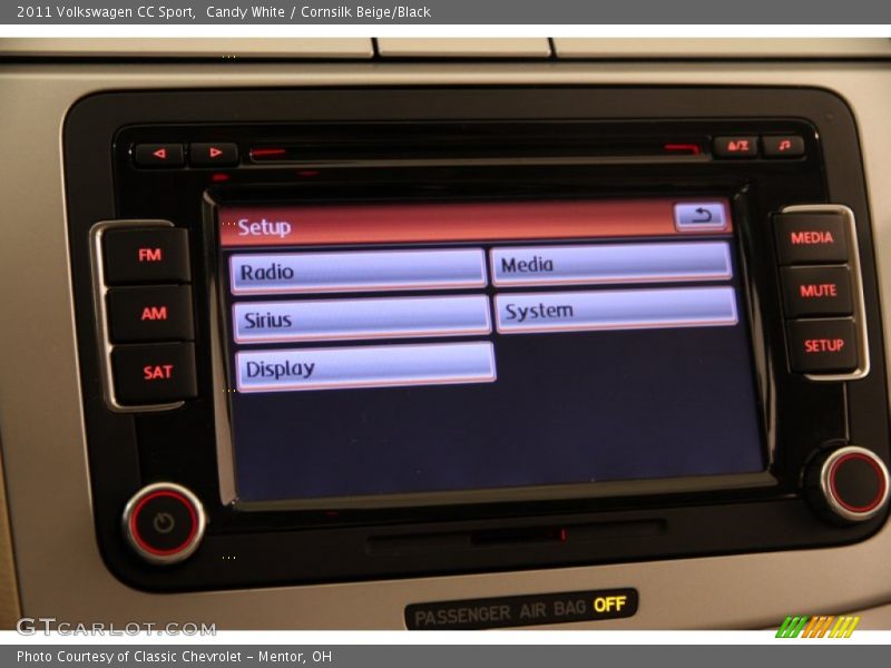 Candy White / Cornsilk Beige/Black 2011 Volkswagen CC Sport