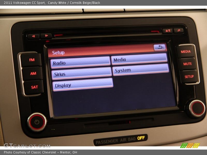 Candy White / Cornsilk Beige/Black 2011 Volkswagen CC Sport
