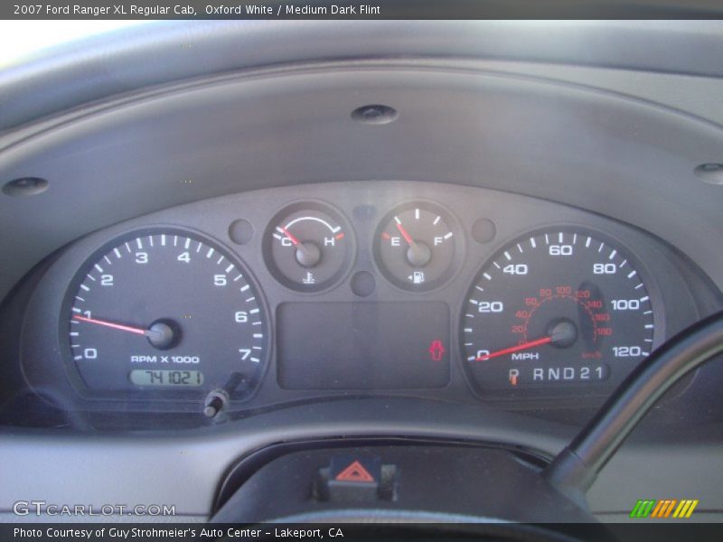 Oxford White / Medium Dark Flint 2007 Ford Ranger XL Regular Cab