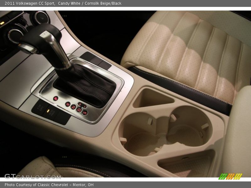 Candy White / Cornsilk Beige/Black 2011 Volkswagen CC Sport