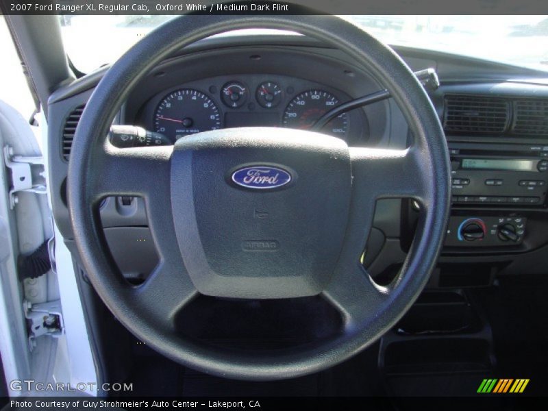 Oxford White / Medium Dark Flint 2007 Ford Ranger XL Regular Cab