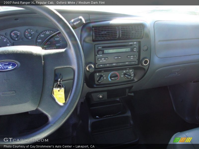 Oxford White / Medium Dark Flint 2007 Ford Ranger XL Regular Cab