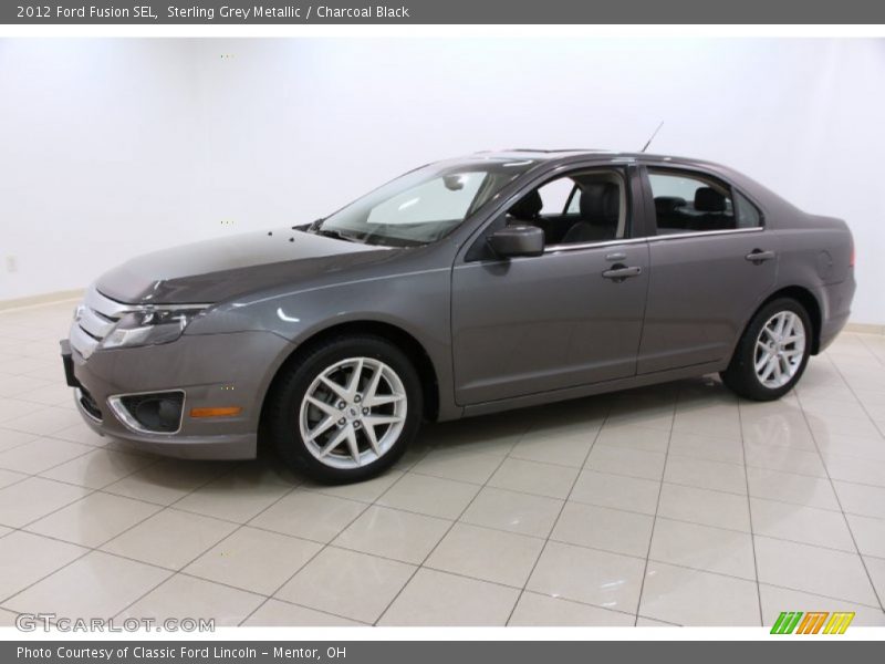 Sterling Grey Metallic / Charcoal Black 2012 Ford Fusion SEL