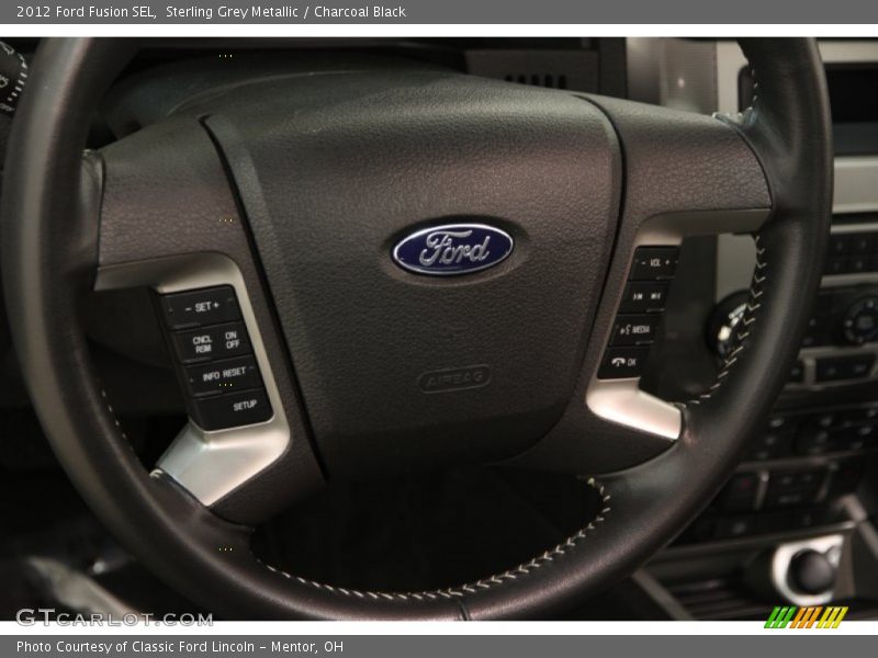 Sterling Grey Metallic / Charcoal Black 2012 Ford Fusion SEL