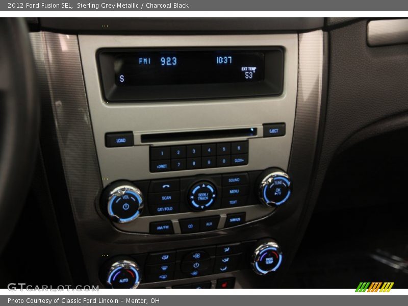 Sterling Grey Metallic / Charcoal Black 2012 Ford Fusion SEL