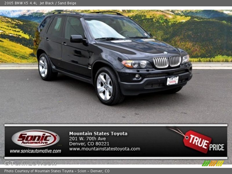 Jet Black / Sand Beige 2005 BMW X5 4.4i