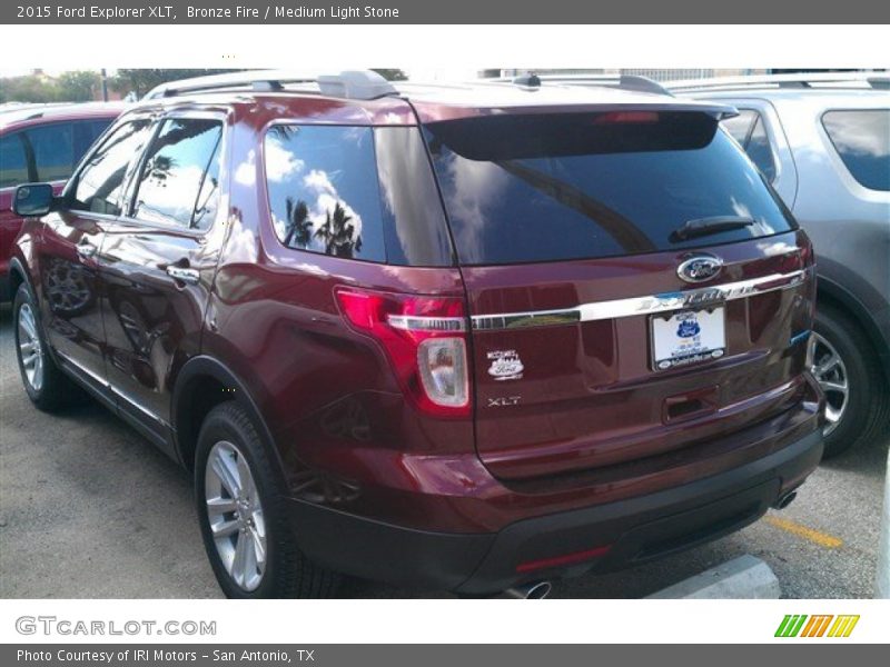 Bronze Fire / Medium Light Stone 2015 Ford Explorer XLT