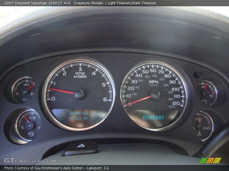 Graystone Metallic / Light Titanium/Dark Titanium 2007 Chevrolet Suburban 1500 LT 4x4