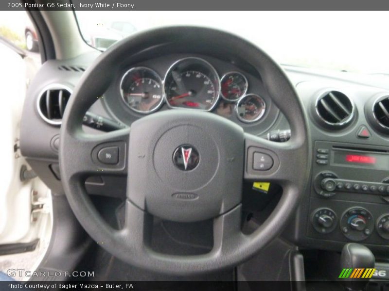 Ivory White / Ebony 2005 Pontiac G6 Sedan