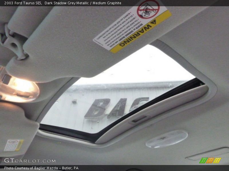 Dark Shadow Grey Metallic / Medium Graphite 2003 Ford Taurus SES