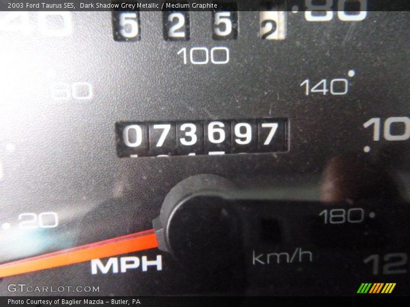 Dark Shadow Grey Metallic / Medium Graphite 2003 Ford Taurus SES