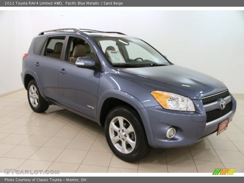 Pacific Blue Metallic / Sand Beige 2011 Toyota RAV4 Limited 4WD