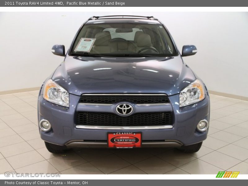 Pacific Blue Metallic / Sand Beige 2011 Toyota RAV4 Limited 4WD