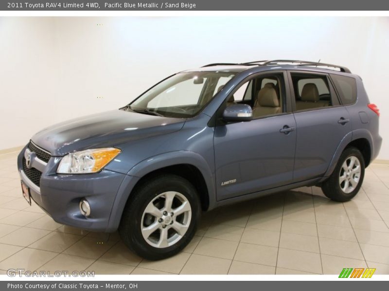 Pacific Blue Metallic / Sand Beige 2011 Toyota RAV4 Limited 4WD