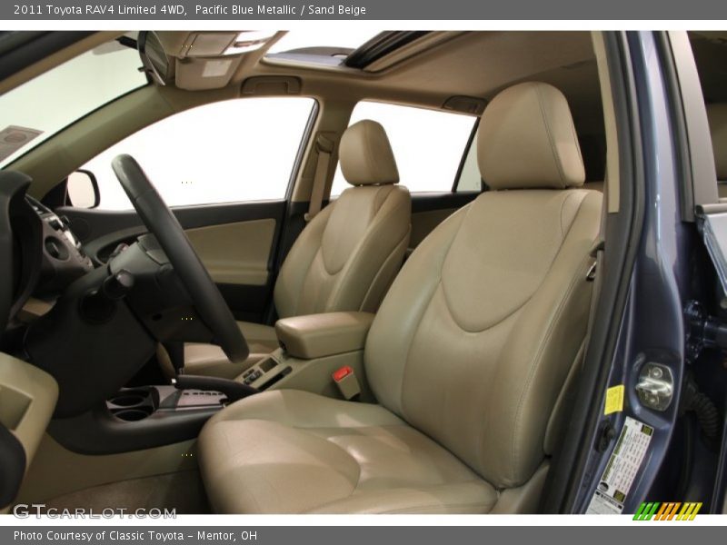 Pacific Blue Metallic / Sand Beige 2011 Toyota RAV4 Limited 4WD