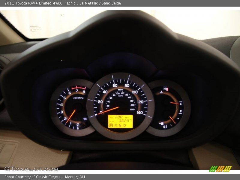 Pacific Blue Metallic / Sand Beige 2011 Toyota RAV4 Limited 4WD