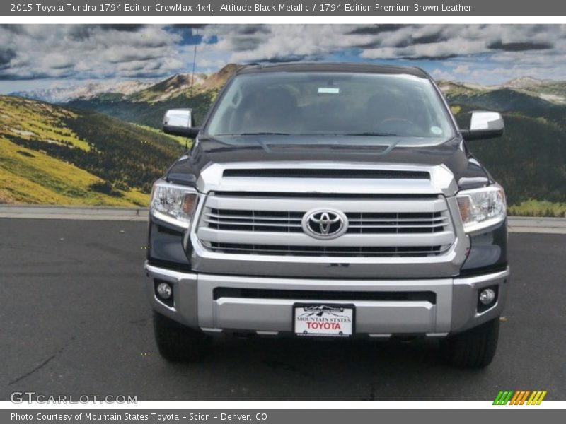 Attitude Black Metallic / 1794 Edition Premium Brown Leather 2015 Toyota Tundra 1794 Edition CrewMax 4x4