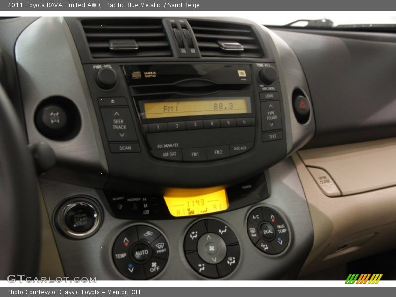 Pacific Blue Metallic / Sand Beige 2011 Toyota RAV4 Limited 4WD