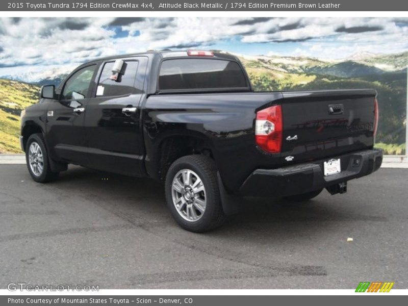 Attitude Black Metallic / 1794 Edition Premium Brown Leather 2015 Toyota Tundra 1794 Edition CrewMax 4x4