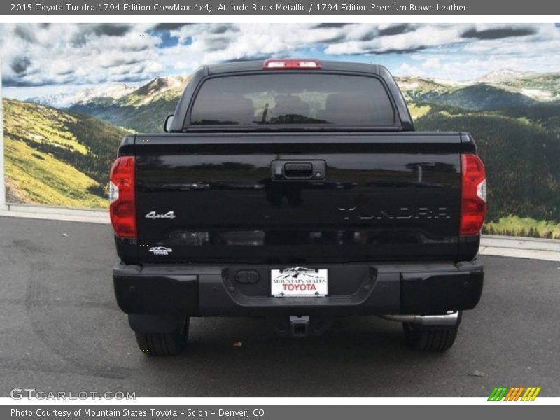 Attitude Black Metallic / 1794 Edition Premium Brown Leather 2015 Toyota Tundra 1794 Edition CrewMax 4x4