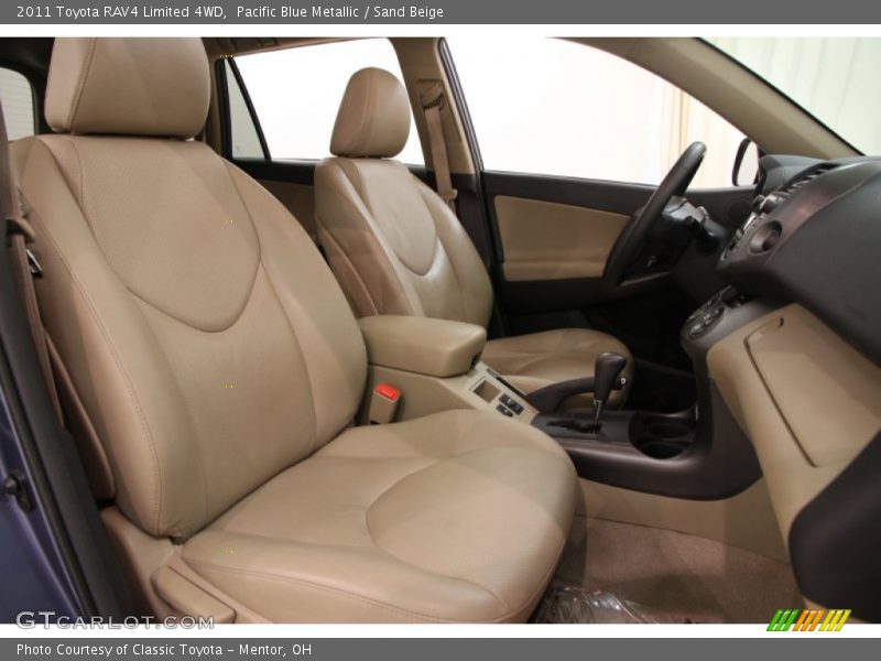 Pacific Blue Metallic / Sand Beige 2011 Toyota RAV4 Limited 4WD