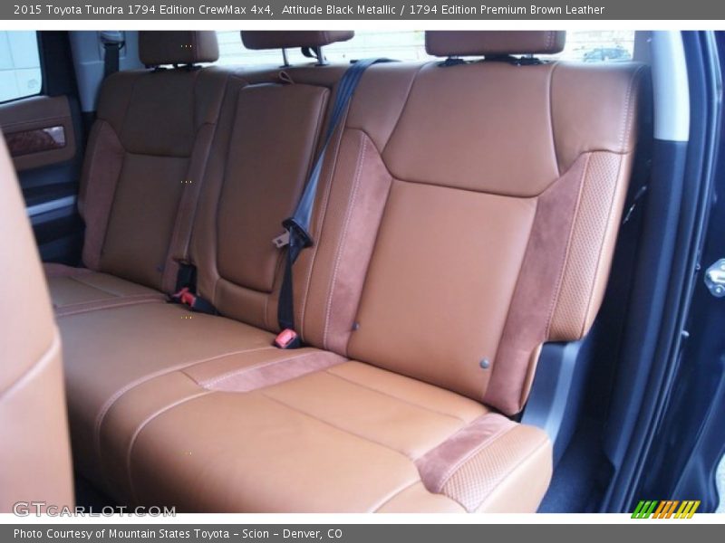 Rear Seat of 2015 Tundra 1794 Edition CrewMax 4x4