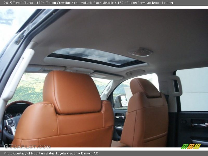 Attitude Black Metallic / 1794 Edition Premium Brown Leather 2015 Toyota Tundra 1794 Edition CrewMax 4x4
