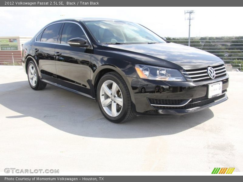 Black / Titan Black 2012 Volkswagen Passat 2.5L SE