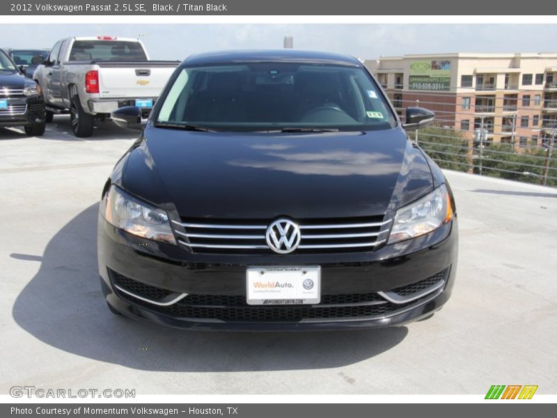 Black / Titan Black 2012 Volkswagen Passat 2.5L SE