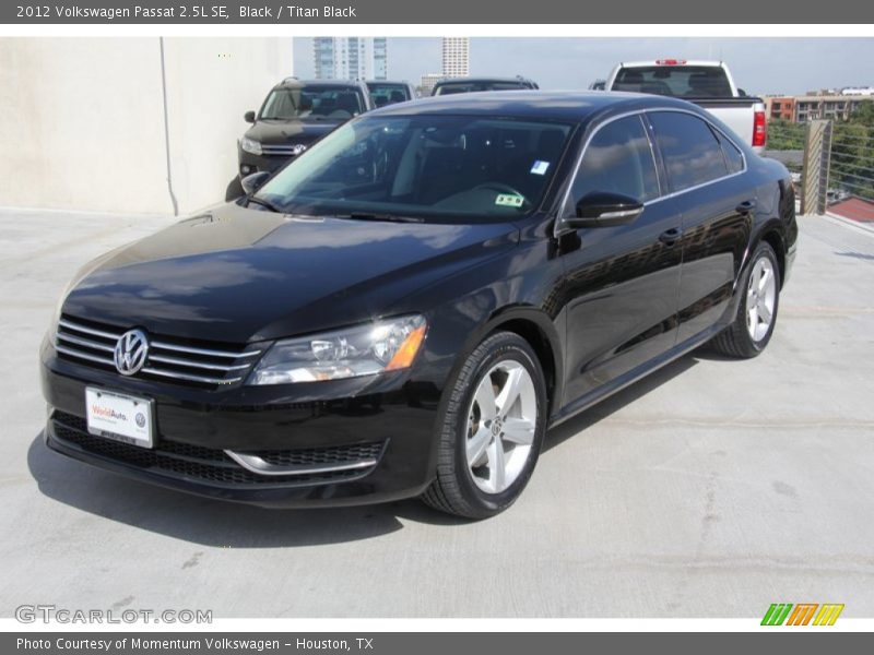 Black / Titan Black 2012 Volkswagen Passat 2.5L SE