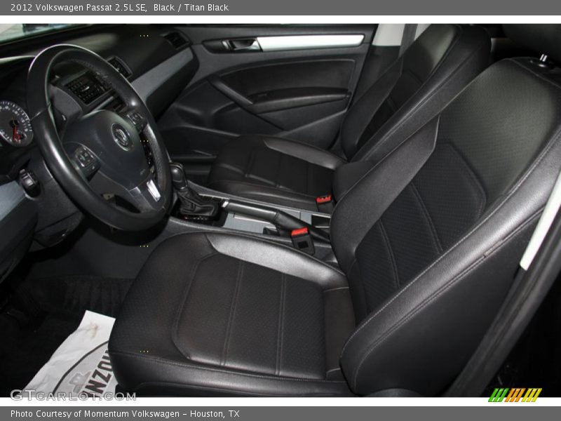 Black / Titan Black 2012 Volkswagen Passat 2.5L SE