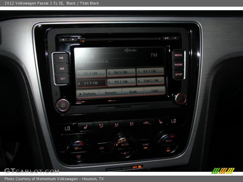 Black / Titan Black 2012 Volkswagen Passat 2.5L SE