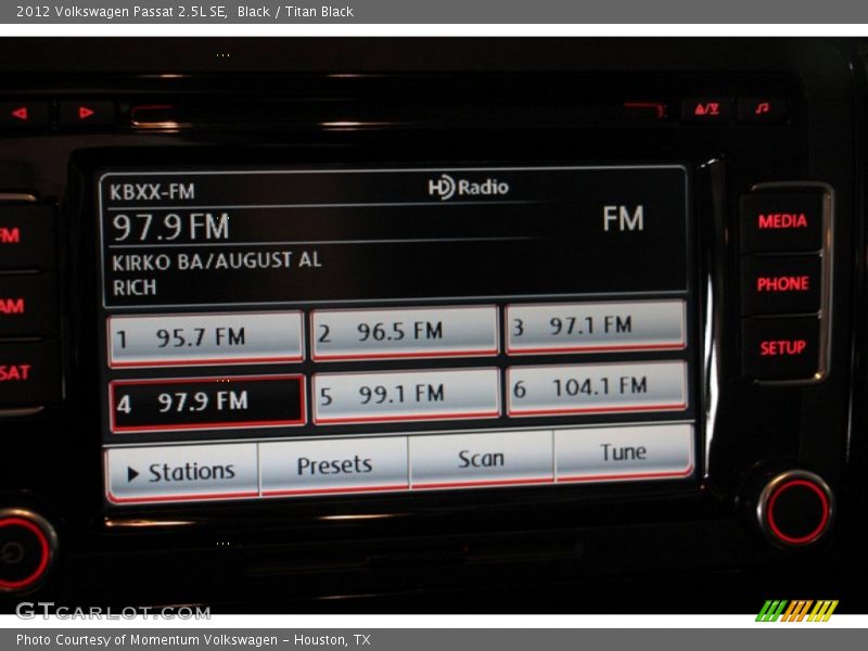 Black / Titan Black 2012 Volkswagen Passat 2.5L SE