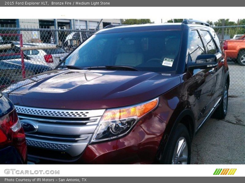 Bronze Fire / Medium Light Stone 2015 Ford Explorer XLT