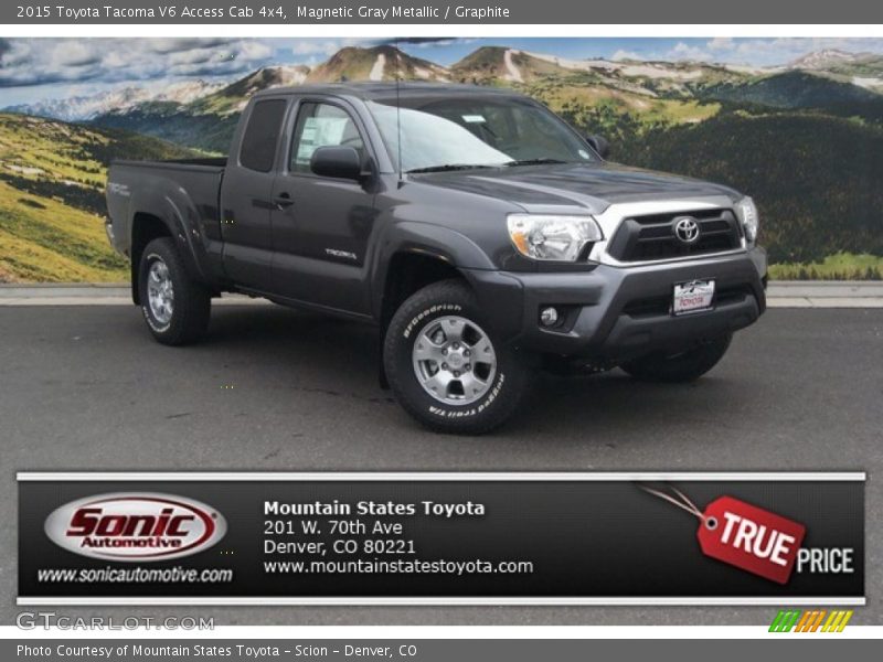 Magnetic Gray Metallic / Graphite 2015 Toyota Tacoma V6 Access Cab 4x4