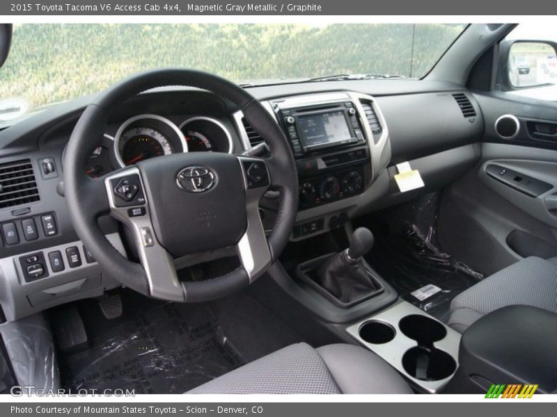 Graphite Interior - 2015 Tacoma V6 Access Cab 4x4 