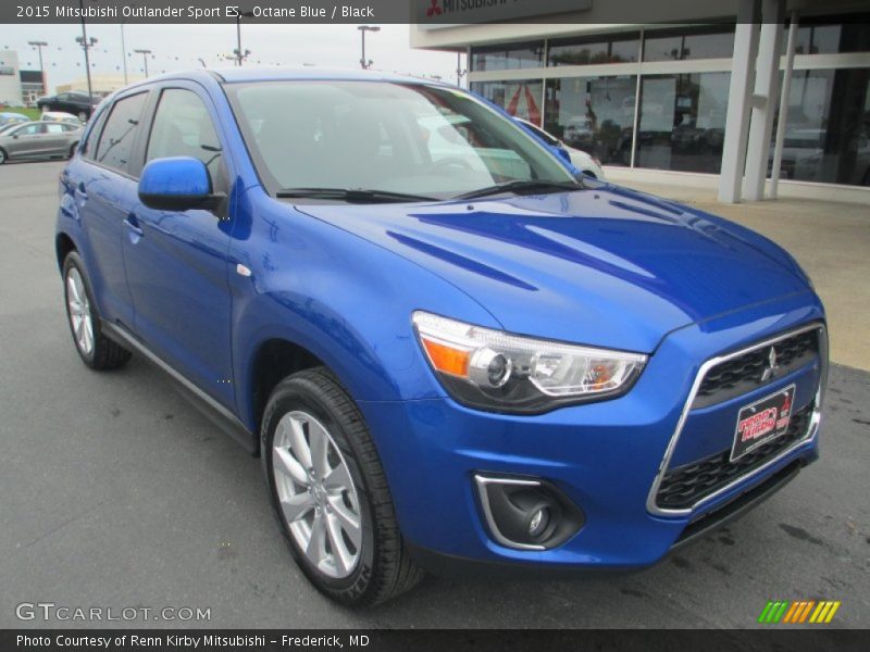 Octane Blue / Black 2015 Mitsubishi Outlander Sport ES
