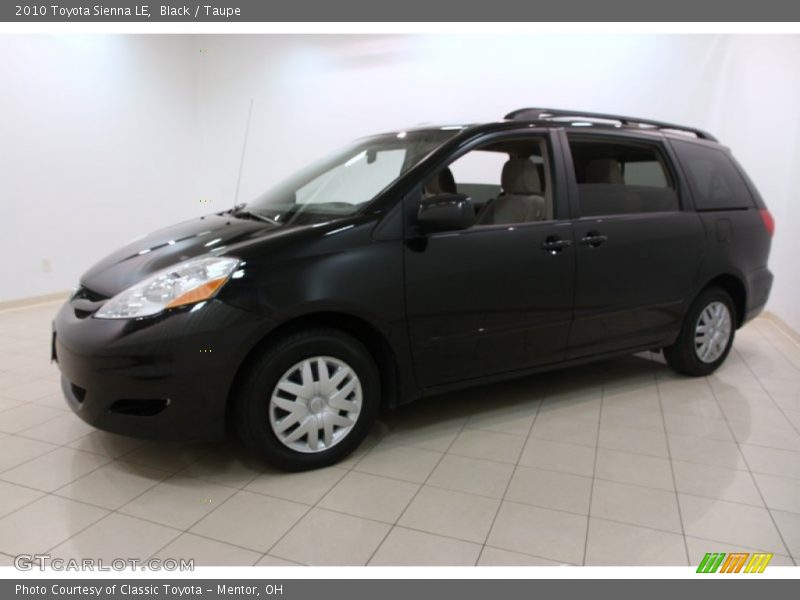 Black / Taupe 2010 Toyota Sienna LE