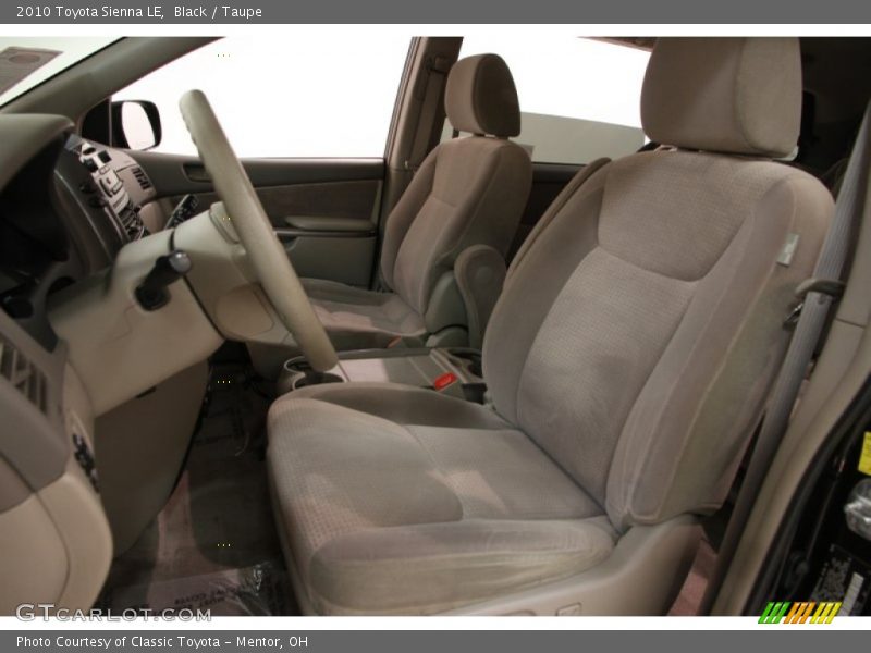 Black / Taupe 2010 Toyota Sienna LE