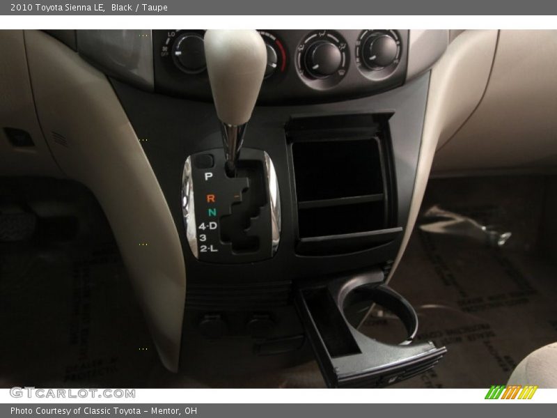 Black / Taupe 2010 Toyota Sienna LE