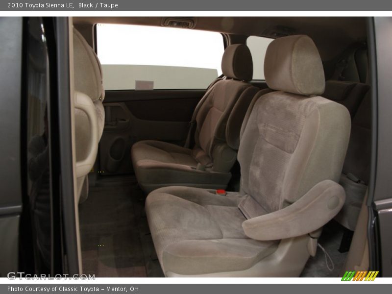Black / Taupe 2010 Toyota Sienna LE