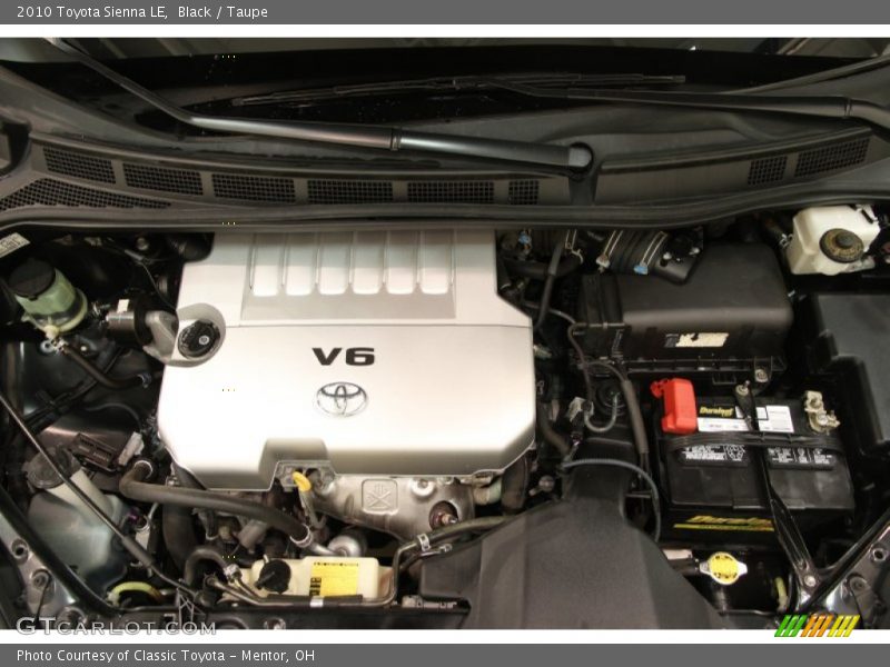 Black / Taupe 2010 Toyota Sienna LE